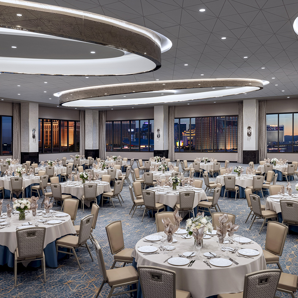 Rose Ballroom Banquet Tables